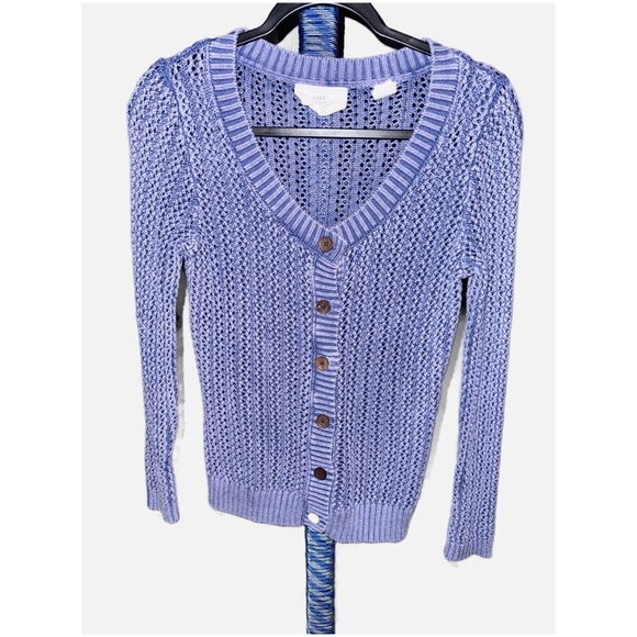H&M Sweaters - H&M - Women’s Blue Knit Cardigan Button down Sweater size Medium
